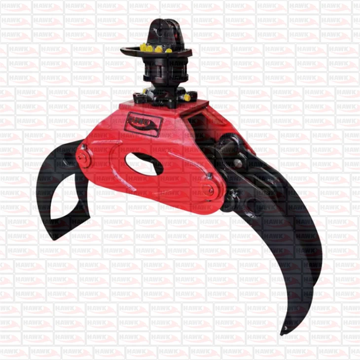 Excavator Mounted Log Wood Grapple