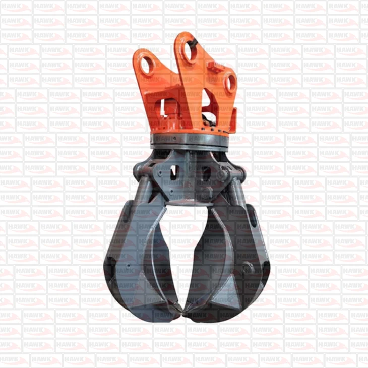Metal Scrap Grab Attachment Orange Peel Grapple