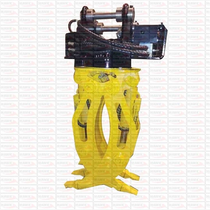 Excavator Attachment Hydraulic Steel Grapple