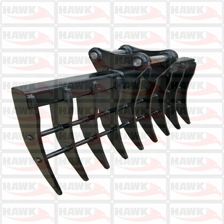 Hawk10 Excavator Landscape Rake